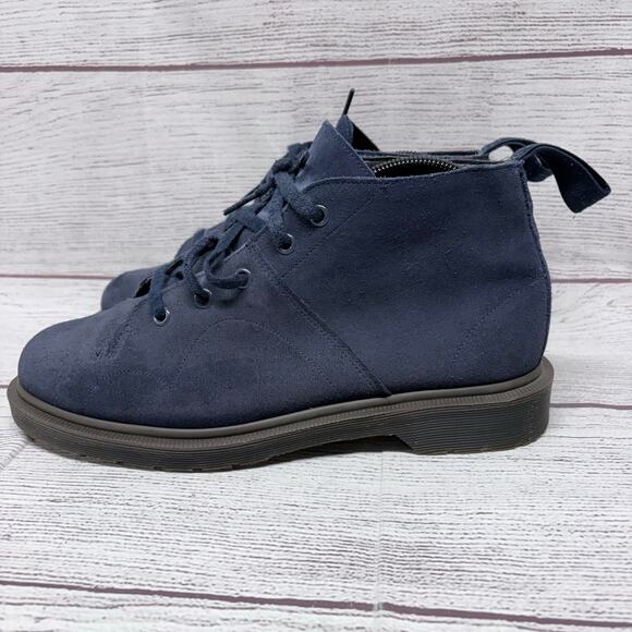 Dr. Martens Church Suede Monkey Boots Navy Blue UK 7 US Mens 8 Womens 9 main image 10